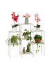 relaxdays Blumenregal in Weiß - (B)95 x (H)86,5 x (T)29,5 cm