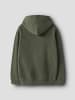 name it Kapuzensweatjacke NKMVIMO LS SWEAT CARD BRU in rifle green