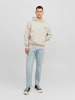 Jack & Jones Design Hoodie Dropped Shoulder Sweater Pullover JORGRACIA in Sand