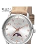 Regent Armbanduhr-Analog hellbraun mittel (ca. 31,5mm) Regent Lederarmband