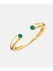 Diamant L'éternel Ring aus 375 Gelbgold mit Smaragd