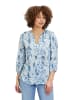 CARTOON Casual-Bluse mit Muster in Blue/ Dark-Blue