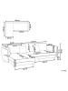 Beliani Ecksofa ALTAN in Grau/Schwarz - (W) 268 x (H) 88 x (L) 157 cm