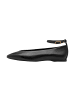 Tamaris Ballerina aus Leder Schwarz