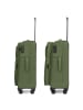 Redolz Essentials 12 THREE SET 4 Rollen Kofferset 3-teilig mit Dehnfalte olive