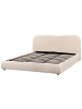Beliani Doppelbett BLAGNAC in Beige - (W) 200 x (H) 98 x (L) 228 cm