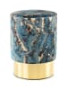 Kayoom Hocker Gipsy in dunkelblau - gold