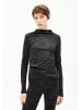 armedangels Langarmshirt Calunaa Zebraraa in schwarz anthrazit