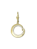 GoldDream Echtgold, 333er Gelbgold Damen Ohrhänger Spirale Ohrring ca. 33mm