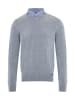Threadbare Strickpullover Gibbs in Mid Grey Marl