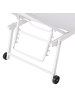 Beliani Gartenliege PORTOFINO in Weiß - (W) 198 x (H) 32 x (L) 65 cm