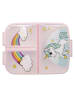 Wisam® Kinder Brotdose Lunchbox mit 3 Fächern & tollem Design