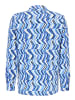 CARTOON Hemdbluse mit Kragen in Blau/Blau