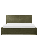 Beliani Doppelbett MOISSAC in Grün/Schwarz - (W) 197 x (H) 108 x (L) 224 cm