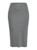 NAEMI Damen Rock in Grau Melange