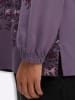 sheego Sweatshirt in feige-aubergine-bedruckt