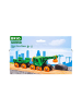 Brio Brio Aktionsspiel Grüner Kranwagen mit Anhänger und Fracht in bunt