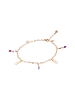faina Women Ankle Bracelet in Rose Gold Purple