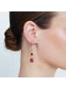 Luxenter earrings in metal alloy and multicoloured zirconia, finish 18k rose gold - Huis