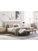 Beliani 2-tlg Doppelbett ESSONNE in Beige