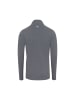 DANISH ENDURANCE Langarmshirt Half Zip in grau meliert