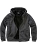 Brandit Jacke "Sweatjacket Teddylining" in Schwarz