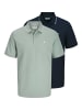 Jack & Jones 2er-Pack Poloshirt in Iceberg Green