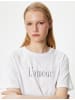 KOTON T-shirt in Weiß