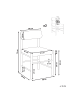 Beliani 2er-Set Esszimmerstuhl DIGNE in Braun/Beige