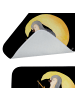 Mr. & Mrs. Panda Badematte Pinguin Mond ohne Spruch in Schwarz