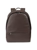 DuDu Casablanca Daypack Leder 40 cm Laptopfach in coffee brown