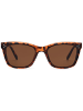 styleBREAKER Nerd Sonnenbrille in Braun Demi / Braun Getönt