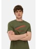 Camel Active T-Shirt mit Print aus nachhaltigem Organic Cotton in Waldgrün