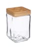 5five Simply Smart Vorratsbehälter aus Glas, 1,7 l in Transparent, 11 x 11 x 18 cm