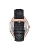 Heritor Antoni Lederarmbanduhr in Rose Gold/Black