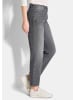 GOLDNER Kurzgröße:  Jeans Mom-Jeans SARA mit Formbund in grau