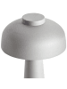 Beliani Tischleuchten AGUSAN in Grau/Weiß/Schwarz - (W) 14 x (H) 25 x (L) 14 cm