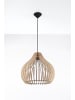 Nice Lamps Hängeleuchte  PANTILLA  in Natur Holz (L)40cm (B)40cm (H)110cm