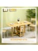 HOMCOM Klapptisch-149,5L x 80B x 73,5H cm-Naturholz