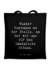 Mr. & Mrs. Panda Einkaufstasche Spruch Wunder beginnen mit Spruch in Schwarz