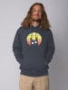 wat? Apparel Sweatshirt Sunset Cat in India Ink Grey
