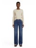 Zero  Basic Langarm-Shirt unifarben in Cream