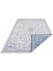 NORTHRUGS In- & Outdoor Wendeteppich Leyte Blau Creme