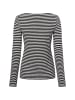 Marc O'Polo Langarmshirt in schwarz weiß