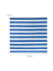 relaxdays Zaunblende in Blau/ Weiß - (B)30 x (H)1,8 m