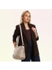 Toscanto Toscanto Umhängetasche Leder helltaupe, beige ca. 35cm