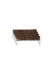 relaxdays 4 x Beeteinfassung in Braun - (B)60 x (H)10 cm