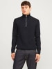 Jack & Jones Gemütlicher Pullover für kühlere Tage, mit Rundhalsausschnitt. in Schwarz