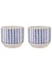 Butlers Blumentopf DELFT 2er-Set in Blau