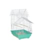relaxdays Vogelkäfig in Hellblau/Mintgrün - (B)42,5 x (H)50 x (T)33 cm